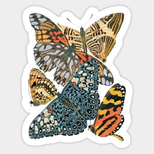 Butterflies by Emile Allain Séguy Sticker